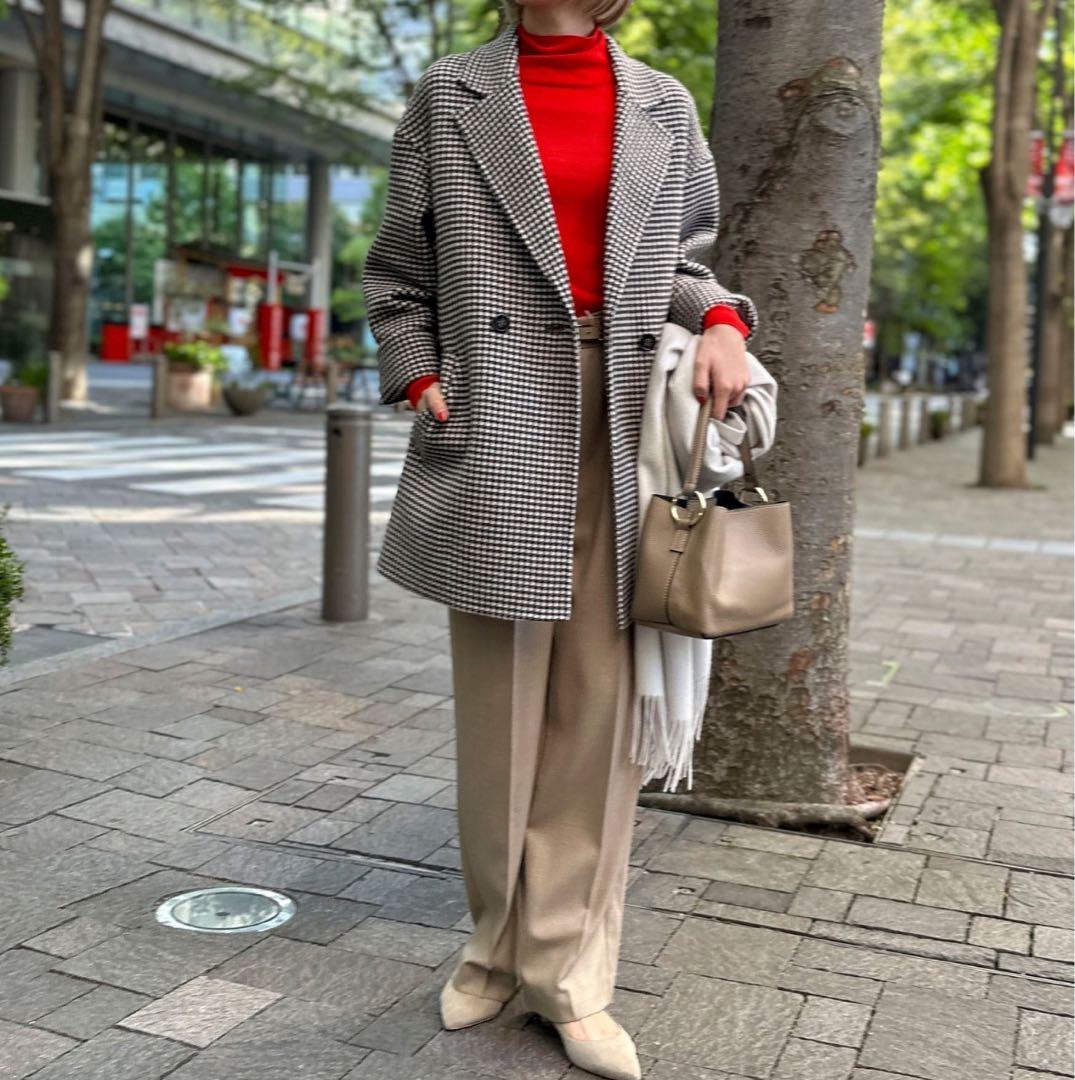 期間限定❗️【未使用品】NOLLEY'S ノーリーズ　チェスターコート チェック