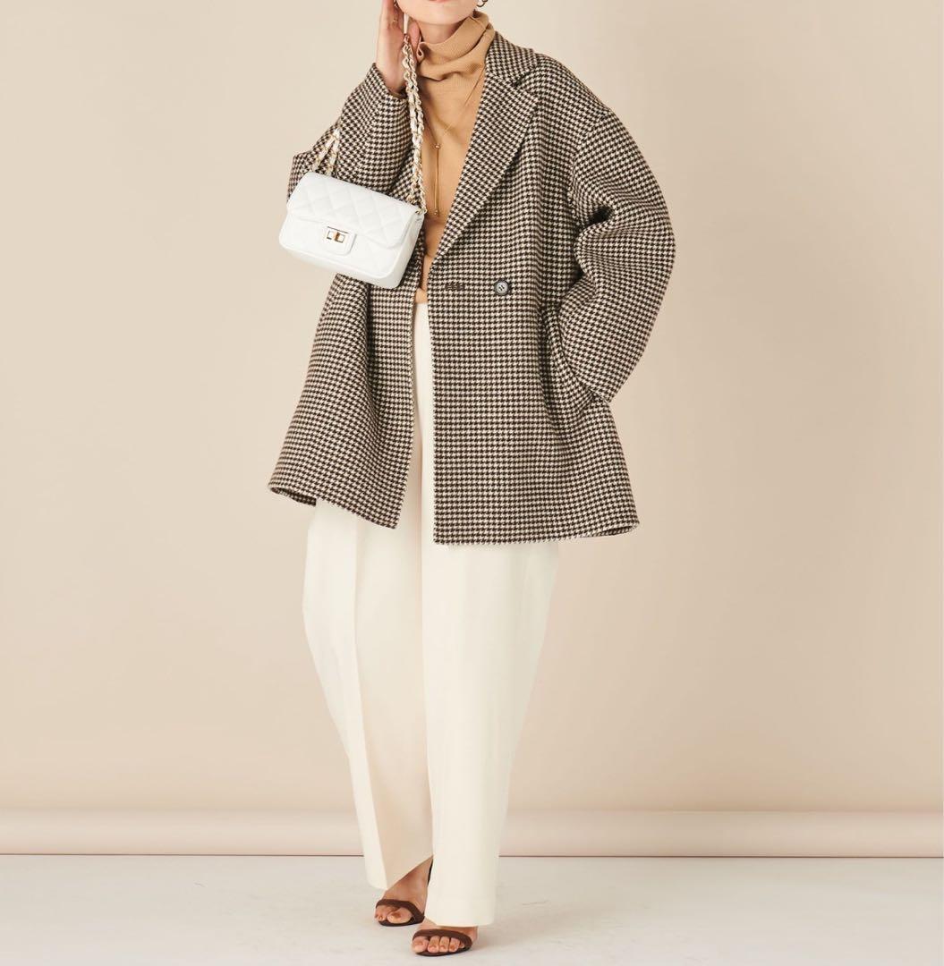 期間限定❗️【未使用品】NOLLEY'S ノーリーズ　チェスターコート チェック