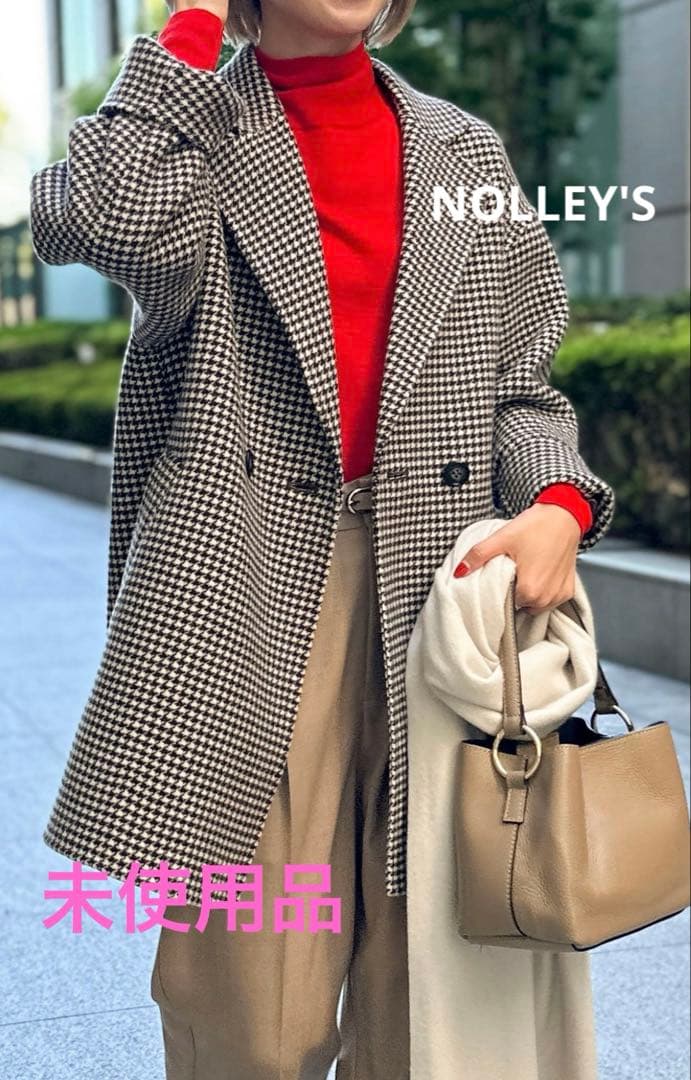 期間限定❗️【未使用品】NOLLEY'S ノーリーズ　チェスターコート チェック