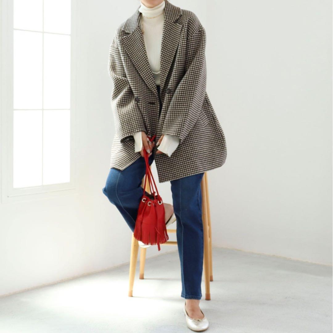 期間限定❗️【未使用品】NOLLEY'S ノーリーズ　チェスターコート チェック