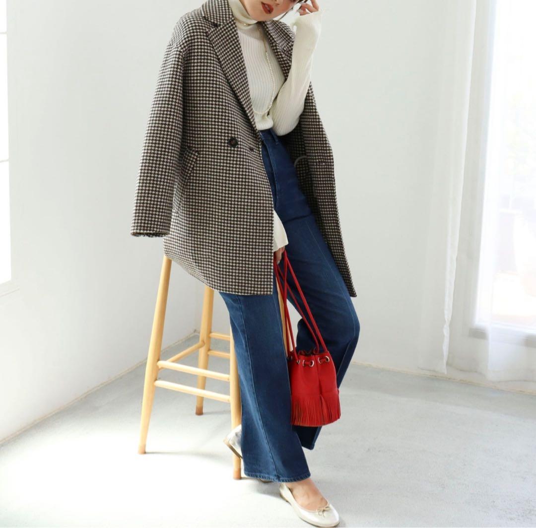 期間限定❗️【未使用品】NOLLEY'S ノーリーズ　チェスターコート チェック