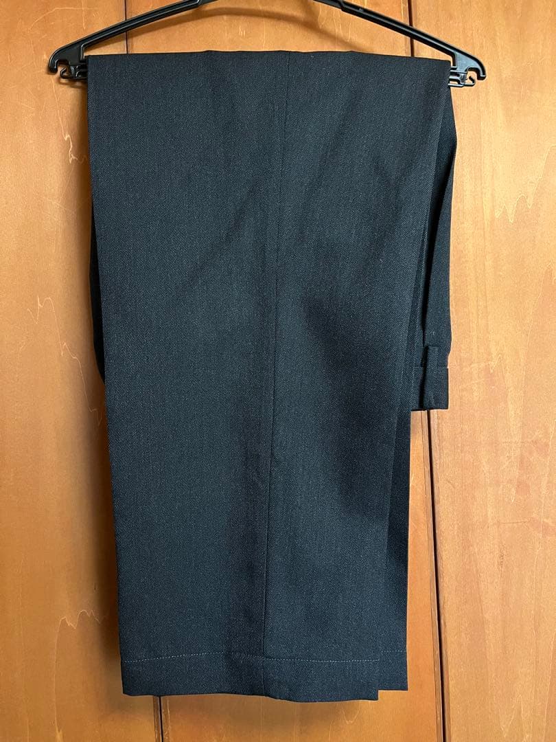 パンツ DOUBLE PLEATED WOOL TROUSERS