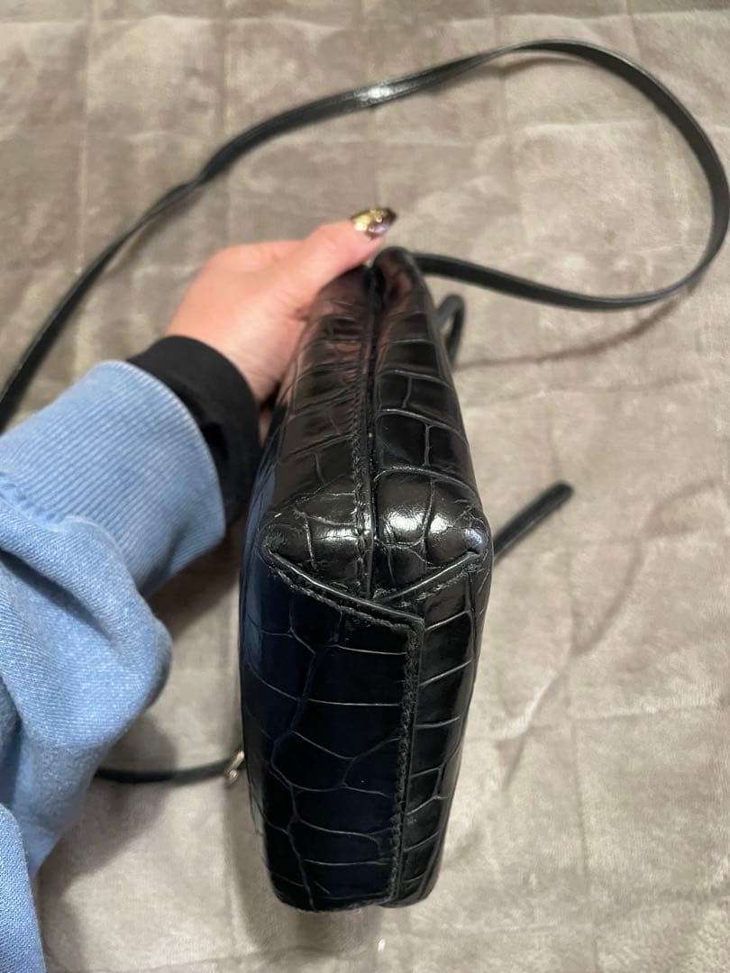 BALENCIAGA クロコ柄ショルダーバッグ‼︎使用感あり(>_<)