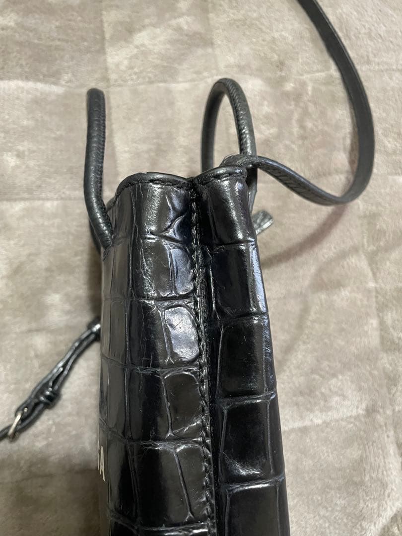 BALENCIAGA クロコ柄ショルダーバッグ‼︎使用感あり(>_<)