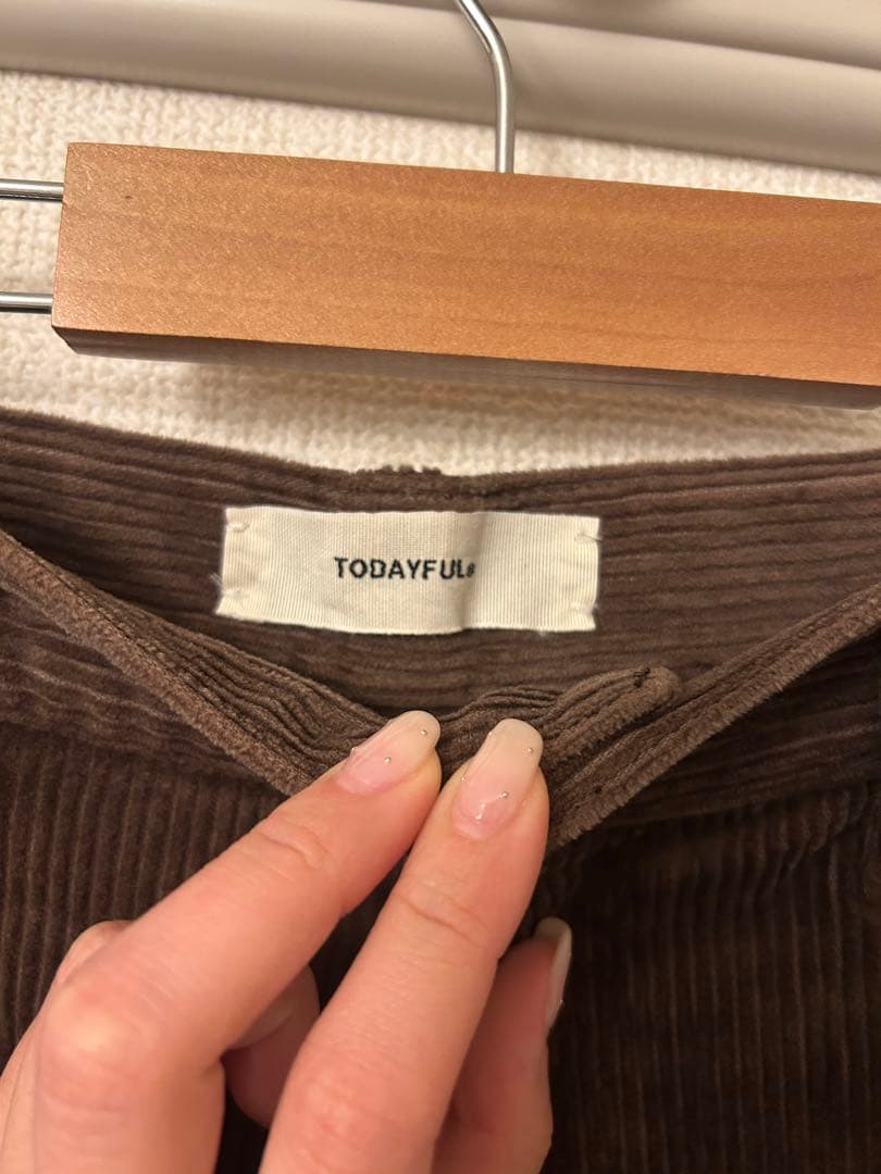 パンツ TODAYFUL Straight Corduroy Pants / 36
