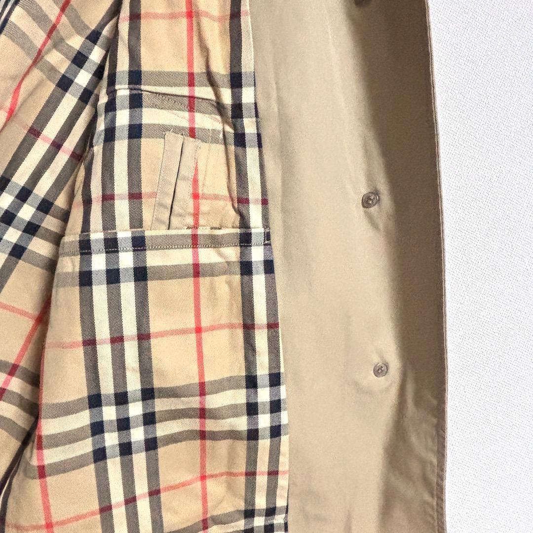【Burberrys】ヴィンテージ　ステンカラーコート　ノバチェック　7AB2