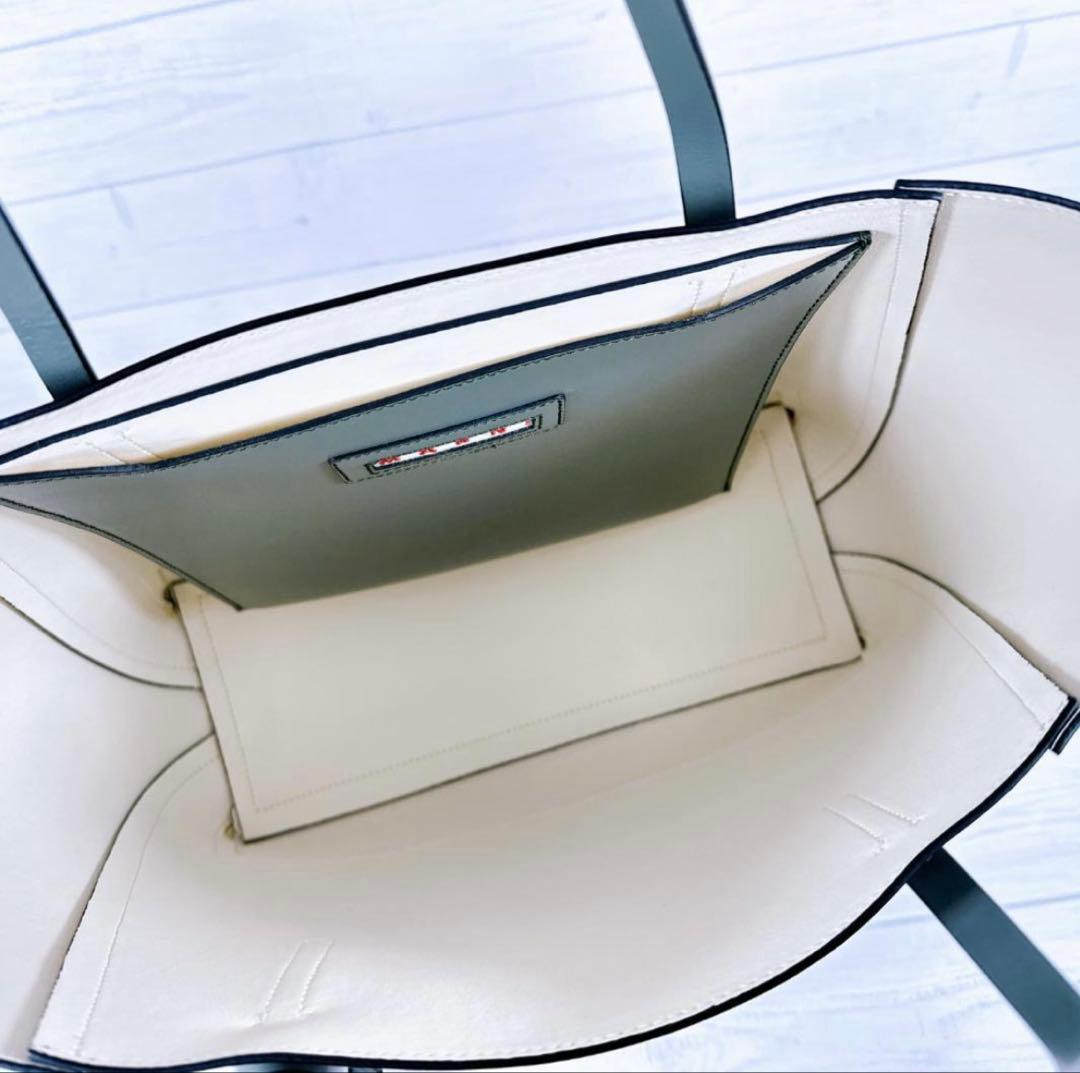 未使用品　MARNI マルニ　トートバッグ バイカラー　ショルダー　A4可能