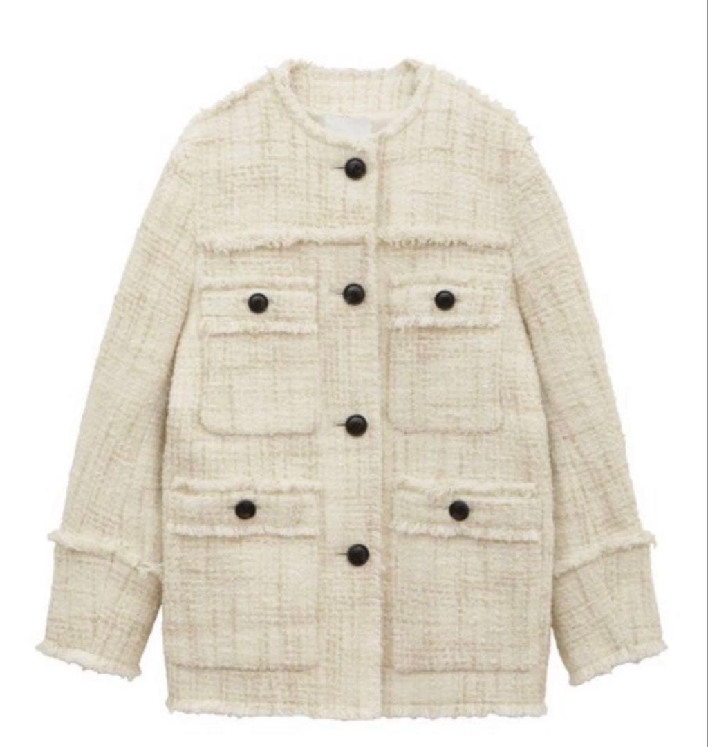 ジャケット・アウター CLANE NO COLOR TWEED JACKET