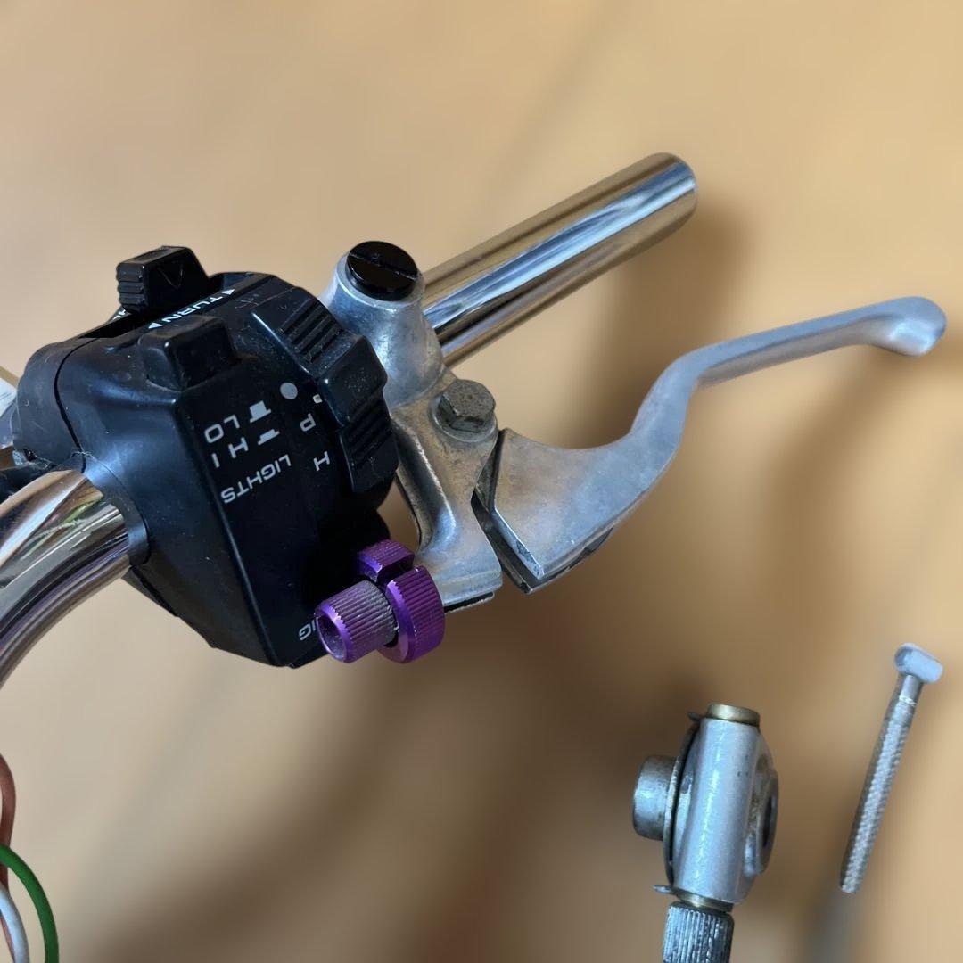 ブレーキマスターシリンダー ハンドルセット パープル