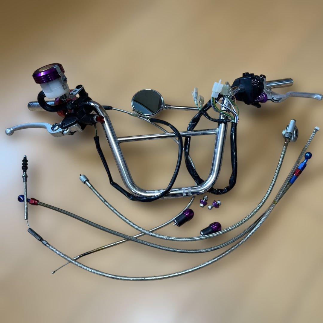 ブレーキマスターシリンダー ハンドルセット パープル