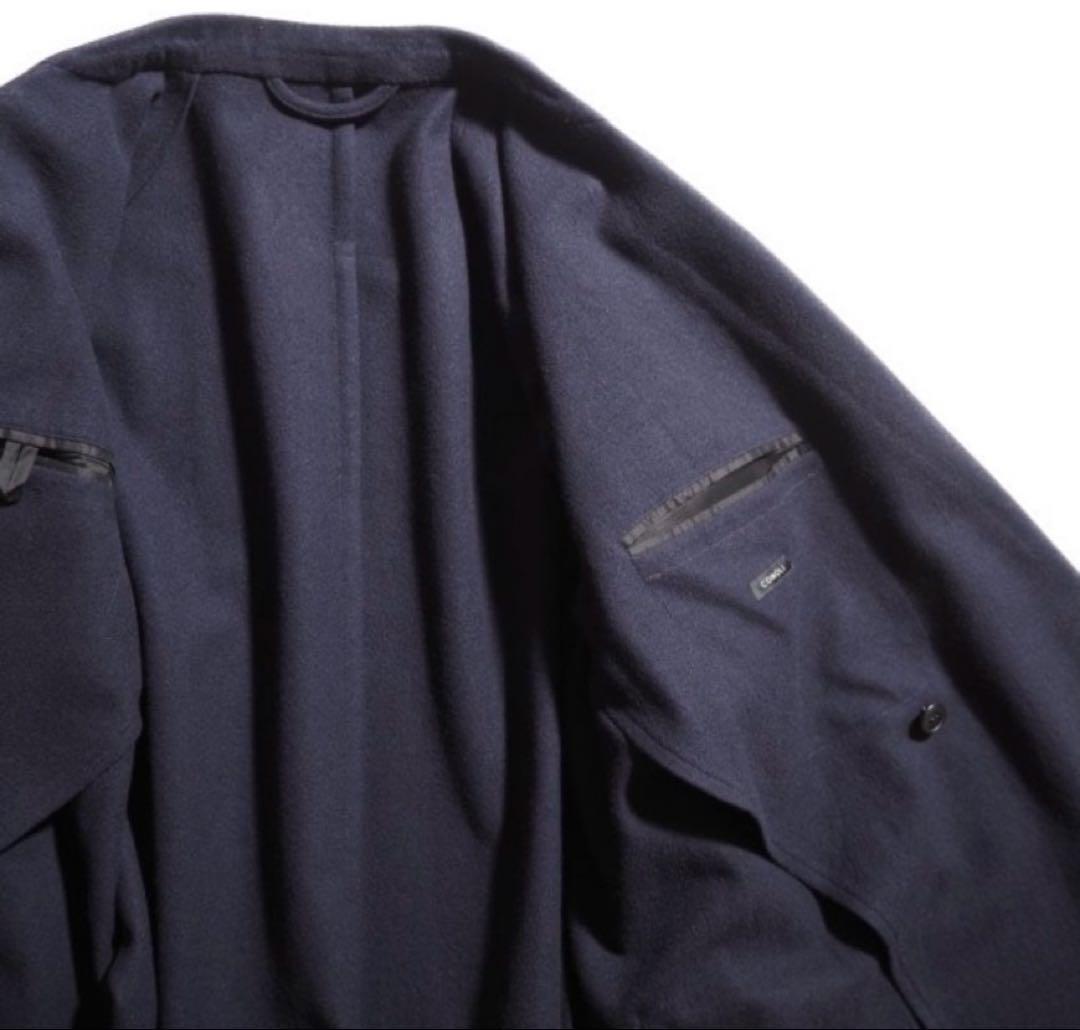 comoli 22AW リファインウールジャケット/パンツ ネイビー　美品