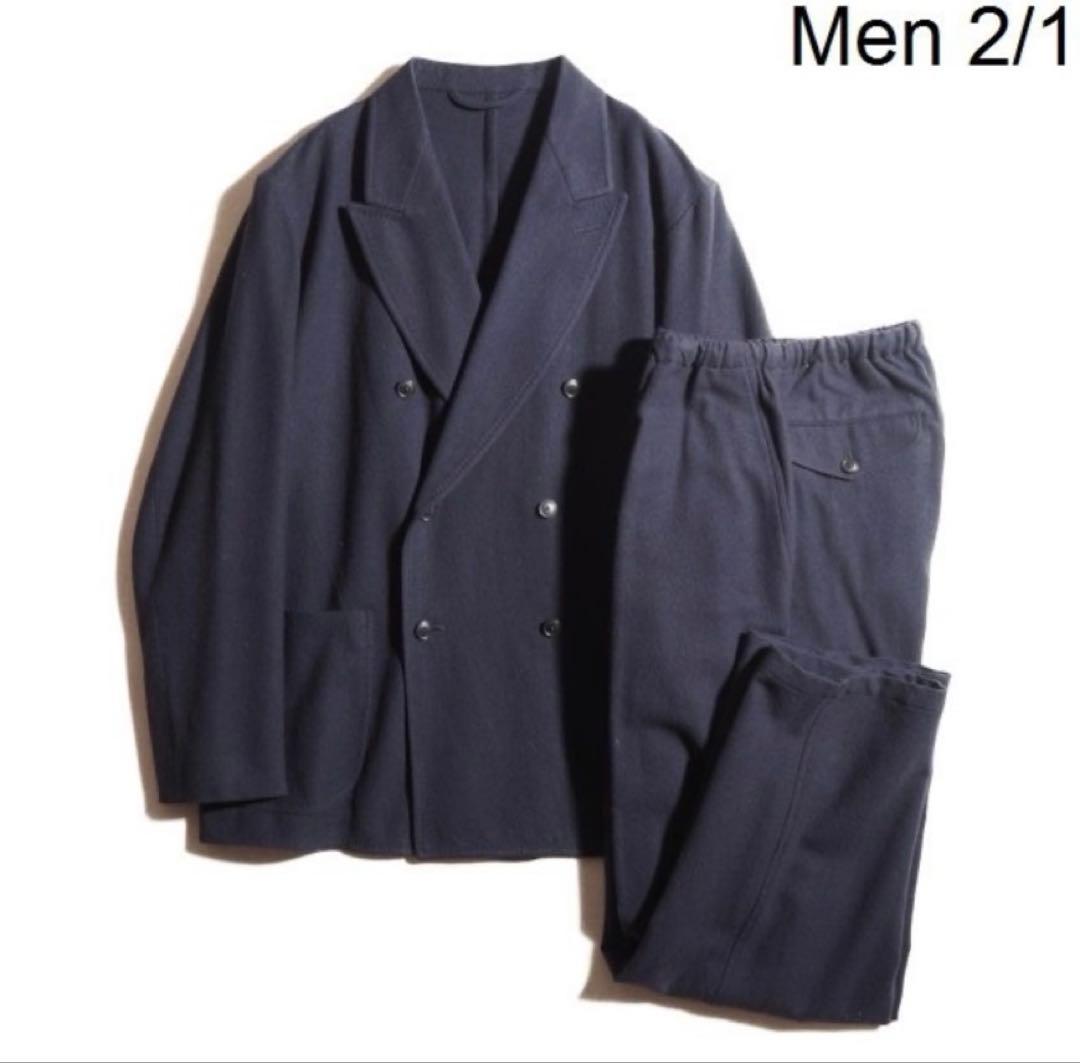 comoli 22AW リファインウールジャケット/パンツ ネイビー　美品