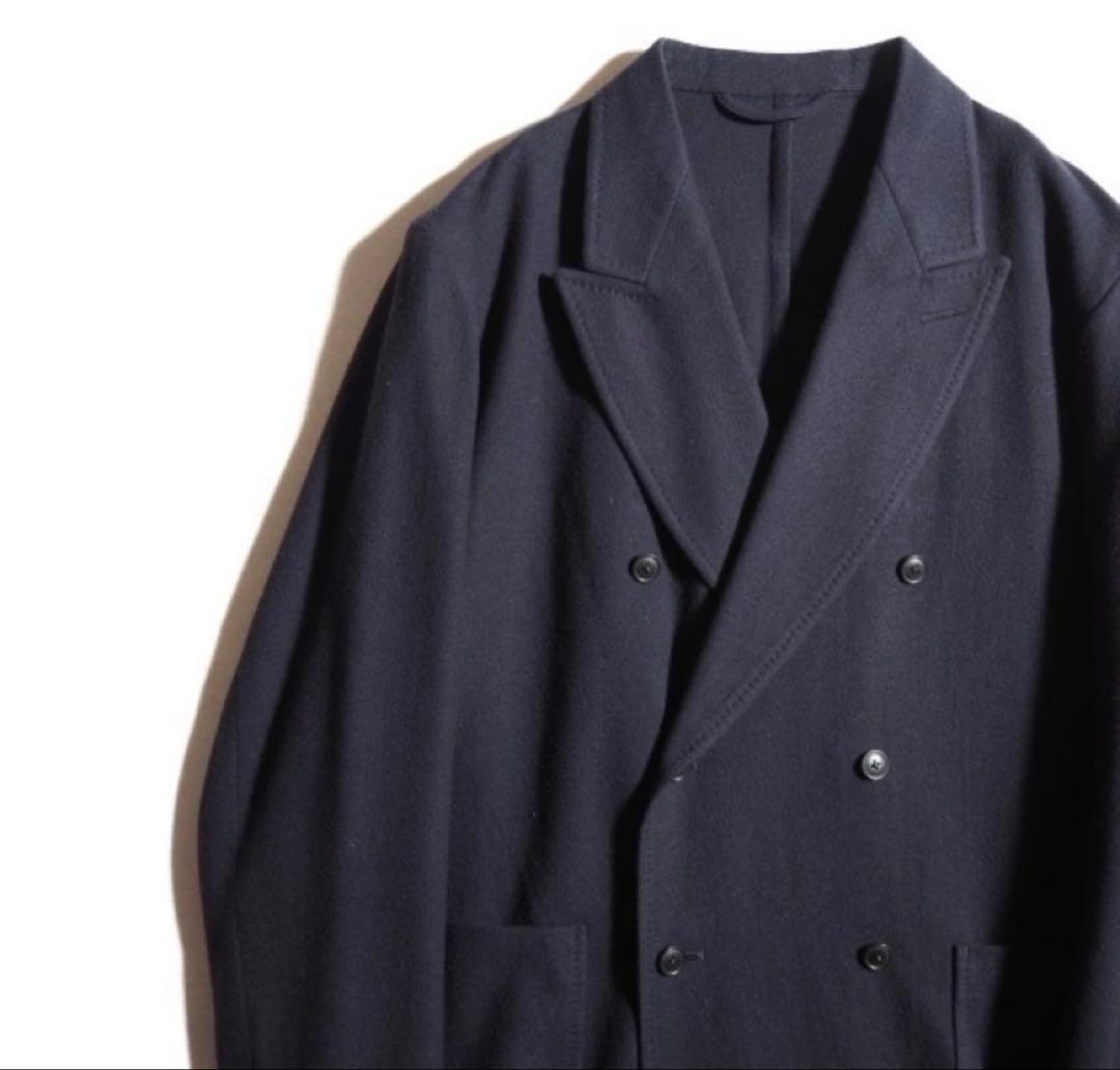 comoli 22AW リファインウールジャケット/パンツ ネイビー　美品