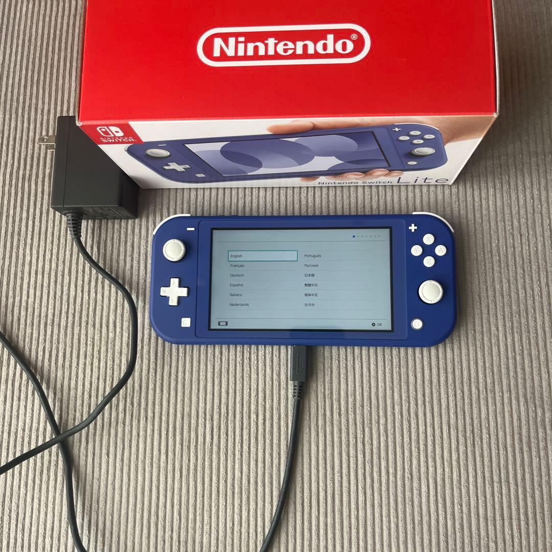 Nintendo Switch Lite 青 ACアダプター付き　本体