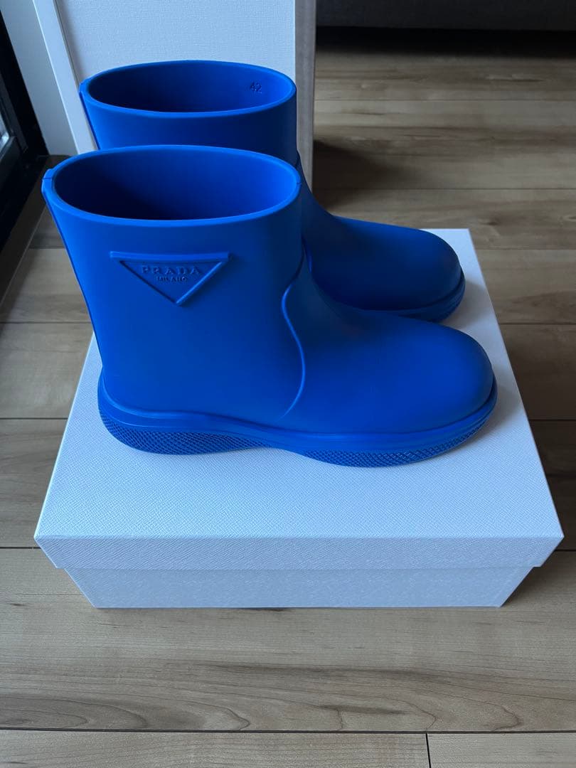 PRADA レインシューズ メンズ 42