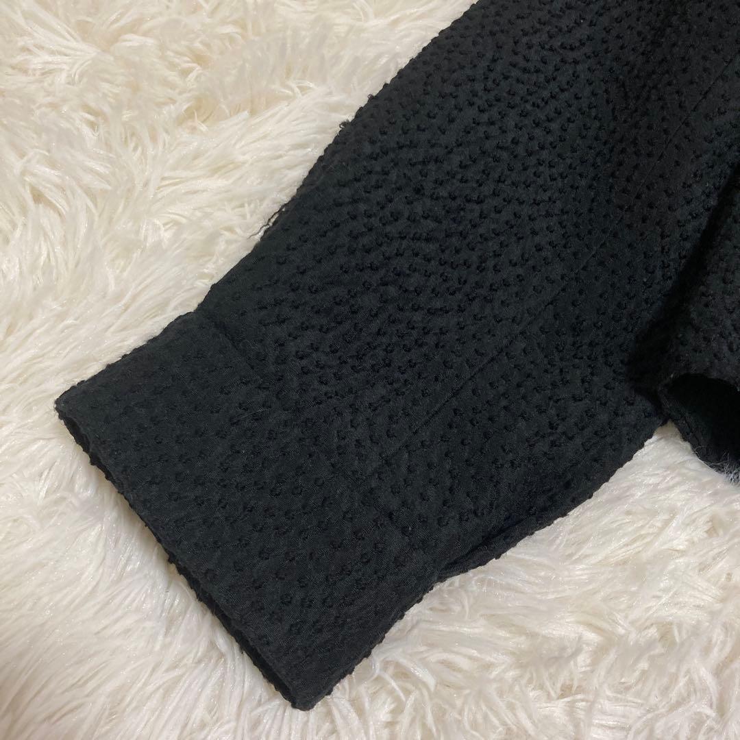 GIORGIO ARMANI ブルゾン ブラック 40 キレイめ オフィス 上品