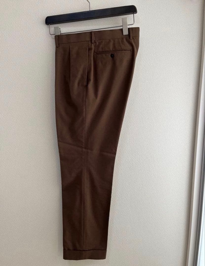 beams f ブラウン　スーツ　46 総裏 brilla コットンウール