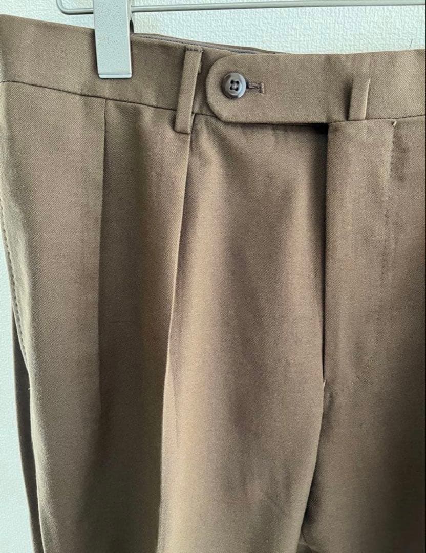 beams f ブラウン　スーツ　46 総裏 brilla コットンウール