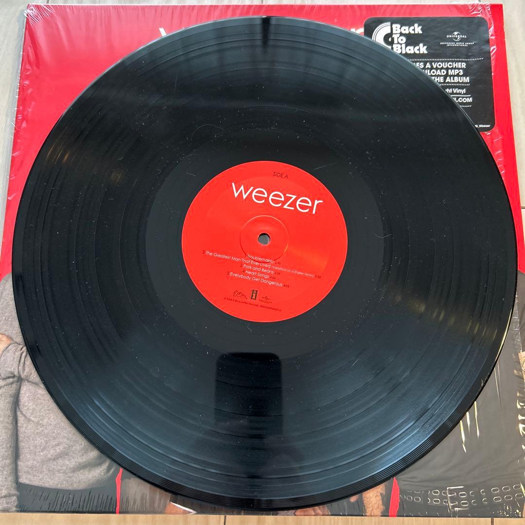 weezer 赤いLPレコード