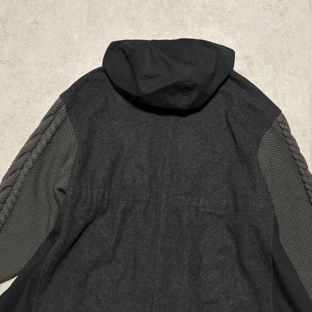 スタンブリー　 ロングコート　異素材ミックス マキシ丈　モッズコート