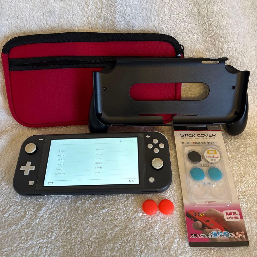 ⬛︎Nintendo Switch lite⬛︎本体⬛︎グレー⬛︎SDカードグリップ付⬛︎