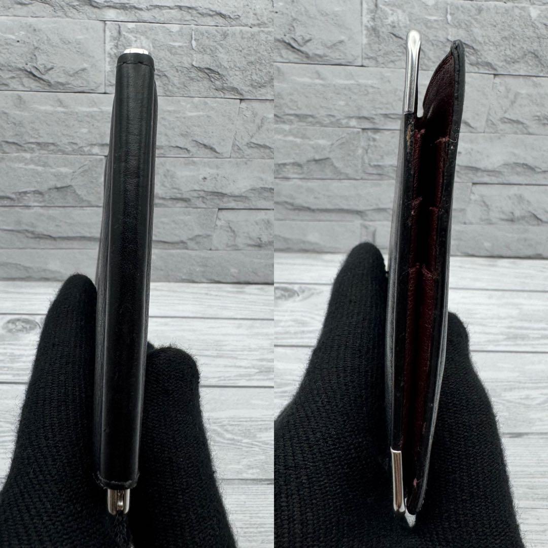 【美品】カルティエ マスト ドゥ マネークリップ バイカラー カーフスキン