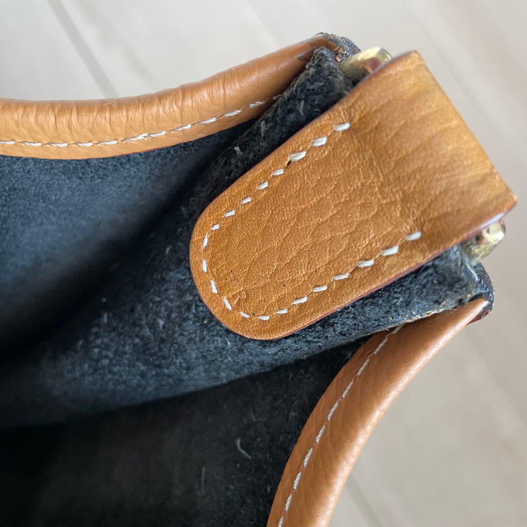 エルメス エヴリンGM 刻印あり 黒×ナチュラル バイカラー ゴールド金具