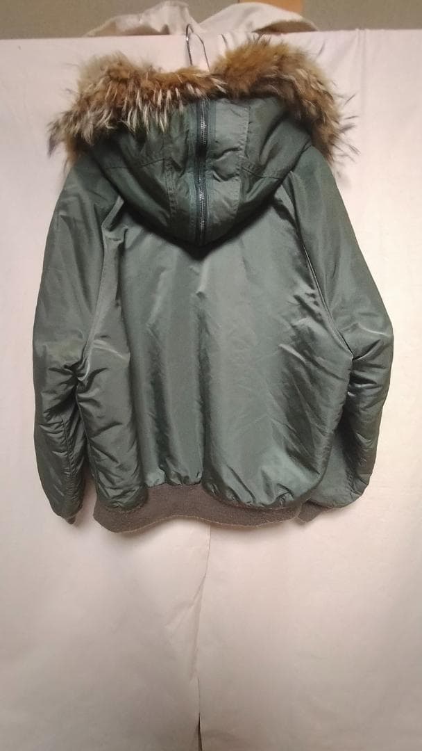 ビンテージスピワック緑タグN-2Bフード付きコヨーテナイロンフライトJKT緑44