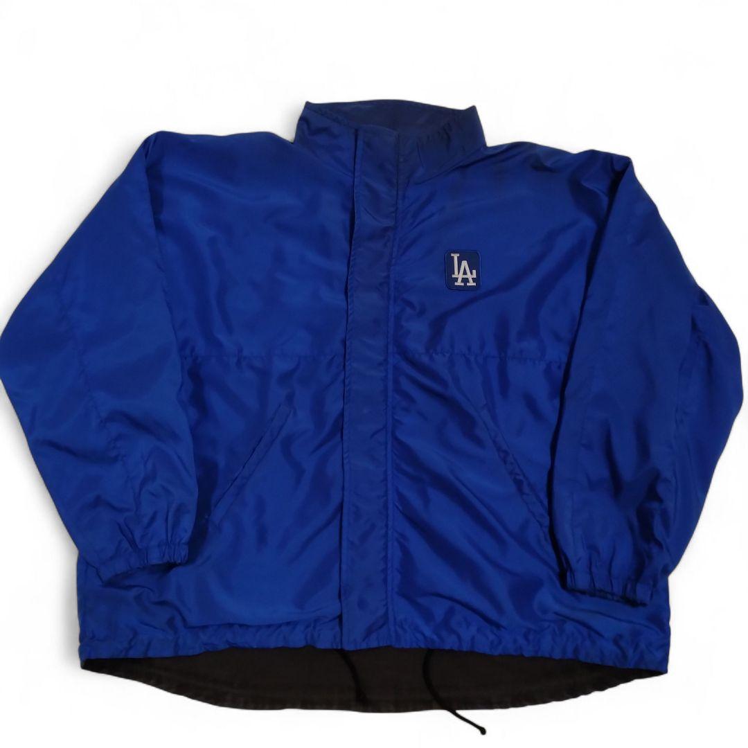 【90s USA製】ドジャース コーチジャケット ジャンパー MLB ワッペン