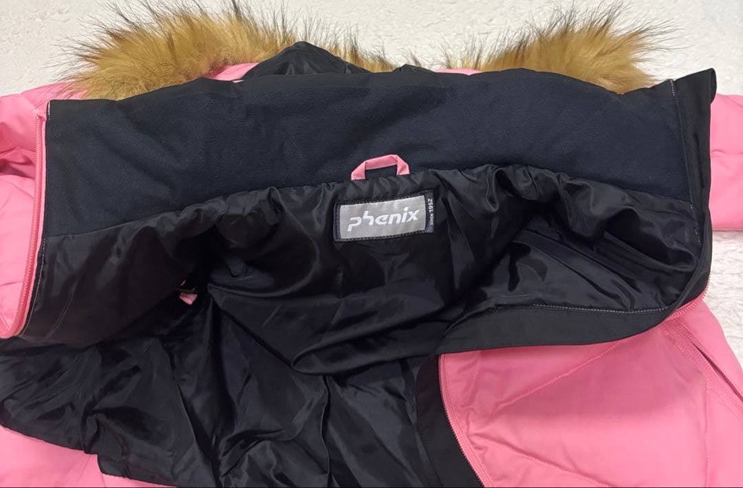 極美品　2023 フェニックス 140 150 スキーウェア ピンク 黒