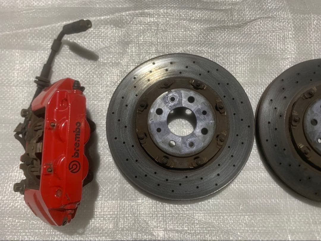 アバルト　500 595 ブレンボキャリパー　フローティングローター　レッド