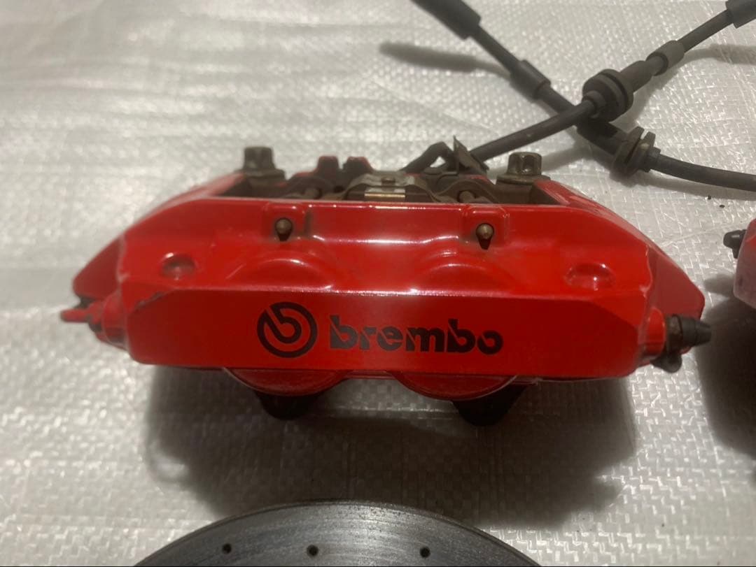 アバルト　500 595 ブレンボキャリパー　フローティングローター　レッド