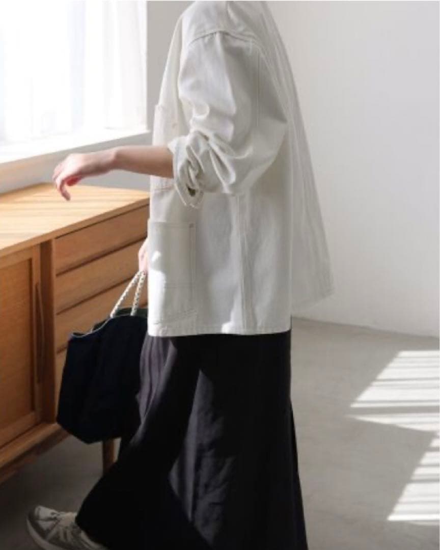 JOURNAL STANDARD デニムカバーオール FREE 生成り ホワイト