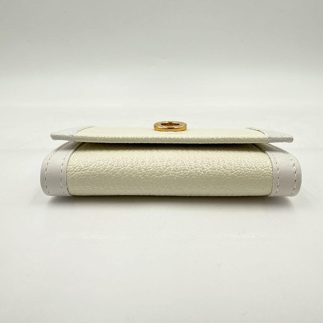 【未使用】BVLGARI ブルガリ ６連 キーケース ホワイト ゴールド金具