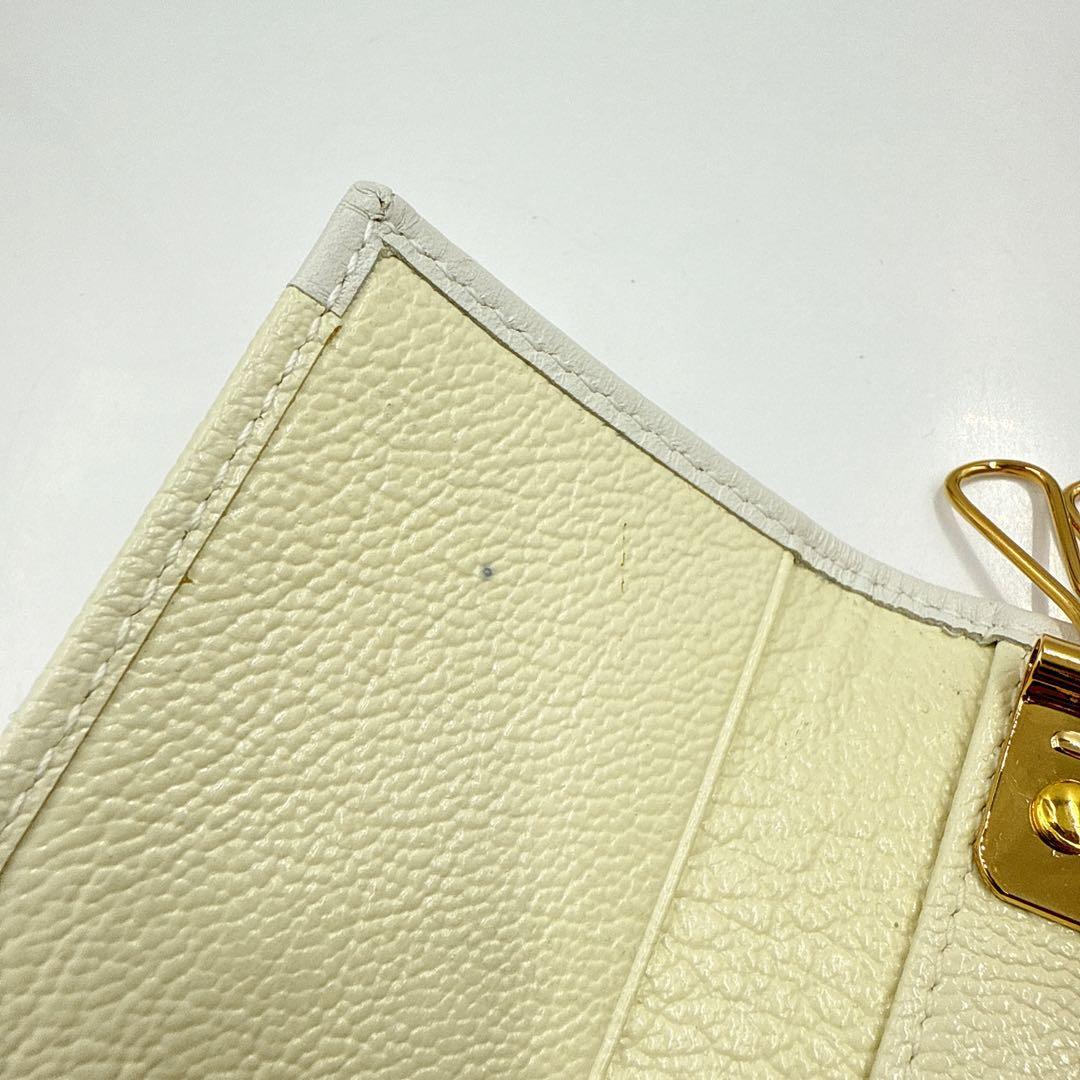【未使用】BVLGARI ブルガリ ６連 キーケース ホワイト ゴールド金具