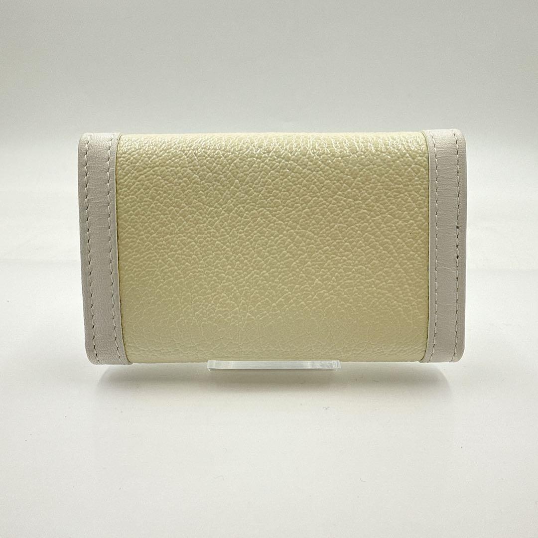 【未使用】BVLGARI ブルガリ ６連 キーケース ホワイト ゴールド金具