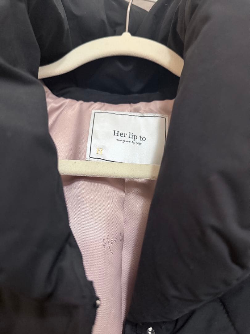 ブラックキルティングコート Madison Quilted Short Coat