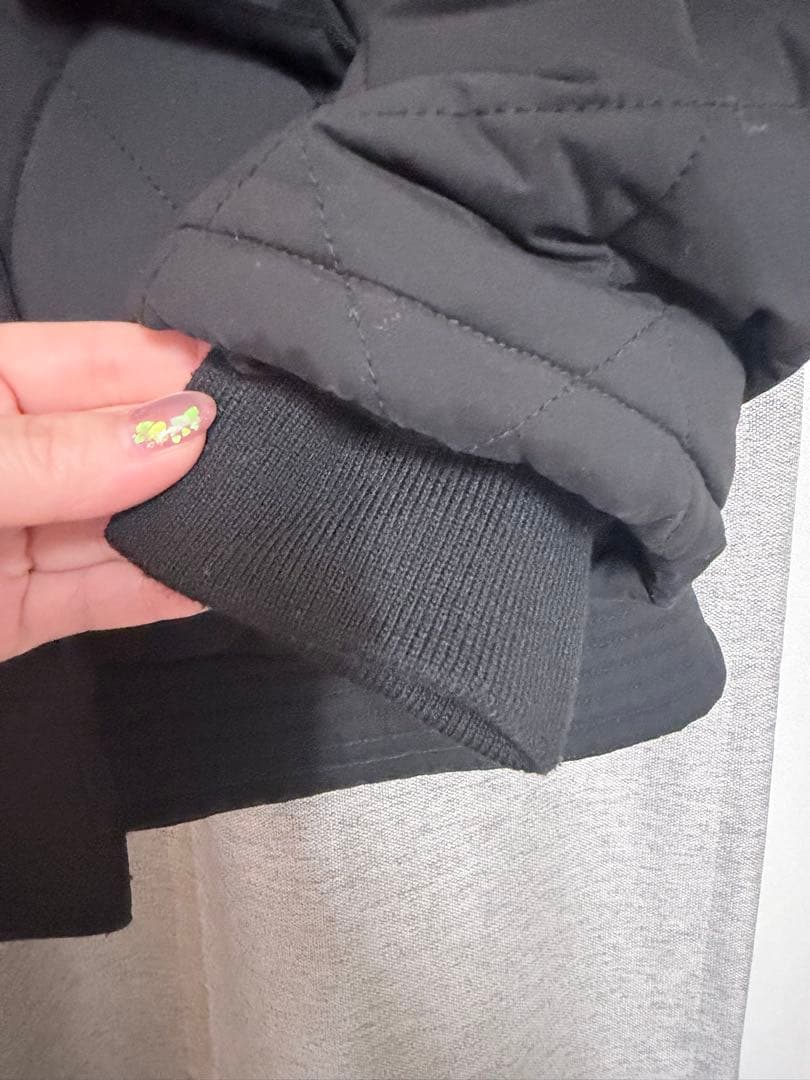 ブラックキルティングコート Madison Quilted Short Coat