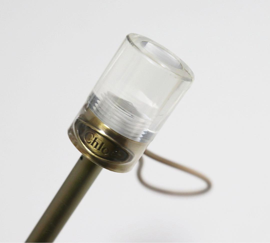 《クロエ》メッシュ 花柄刺繍 折りたたみ傘 日傘 8本骨 クリアーハンドル