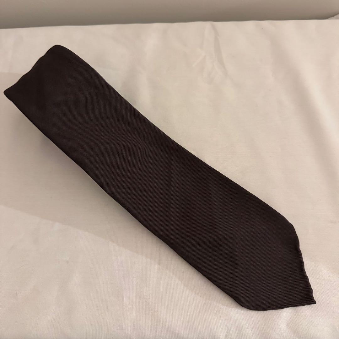 【TIE YOUR TIE】　セッテピエゲ　ソリッド　ブラウン