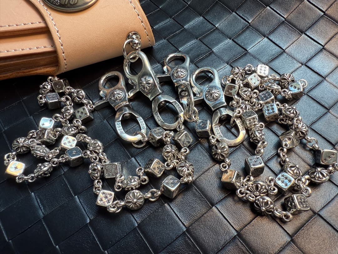 【Dice × Flower ウォレットチェーン】 重厚で存在感QBSZSZ13