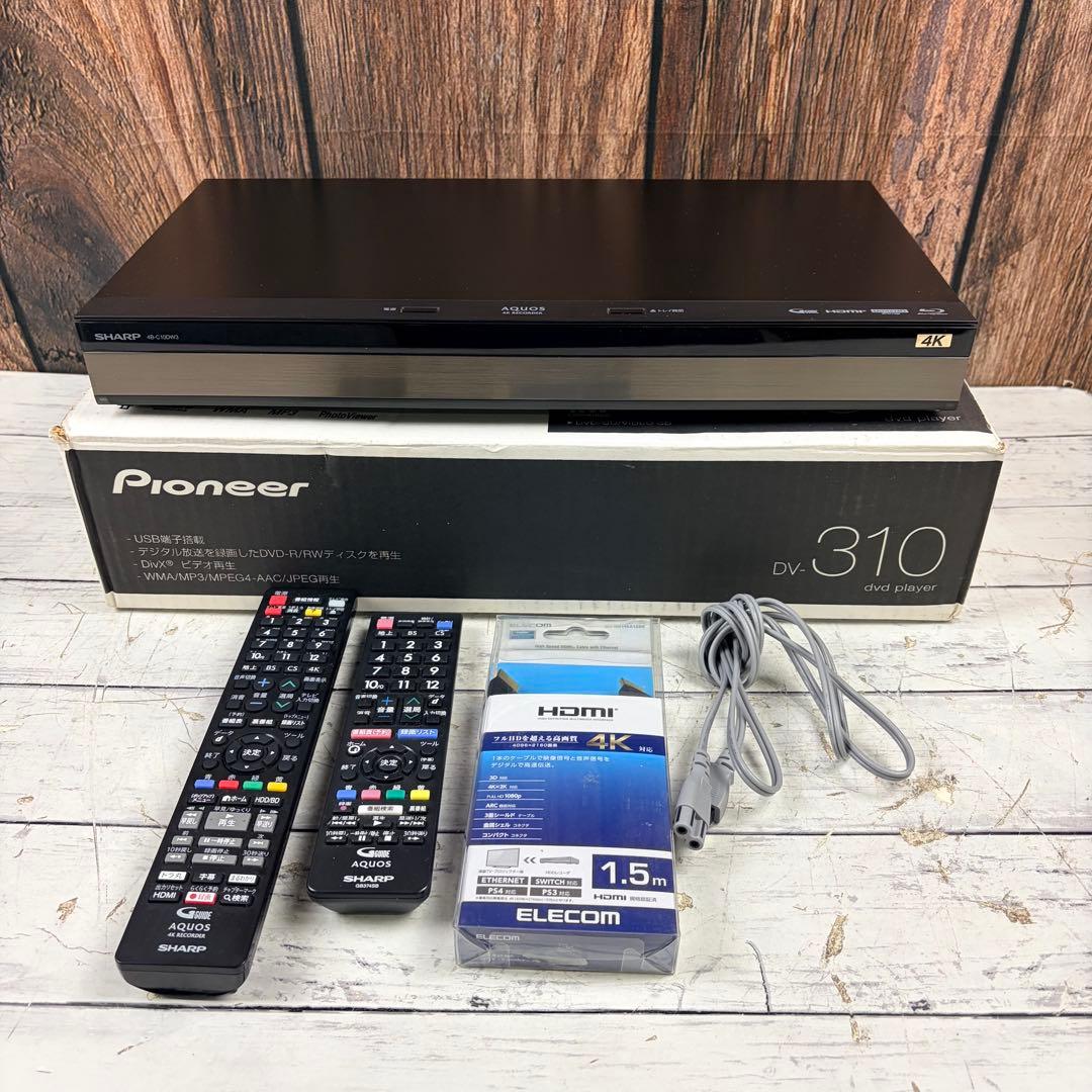 SHARP AQUOS 4Kレコーダー 4B-C10DW3 23年製 ブルーレイ