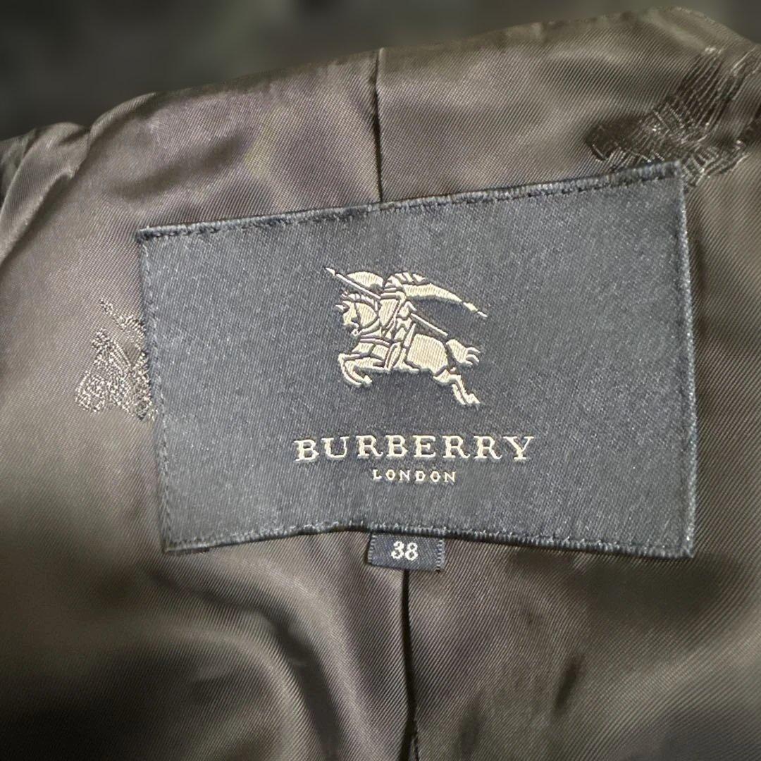 BURBERRY ウール混合 ダブルブレスト ピーコート サイズ38