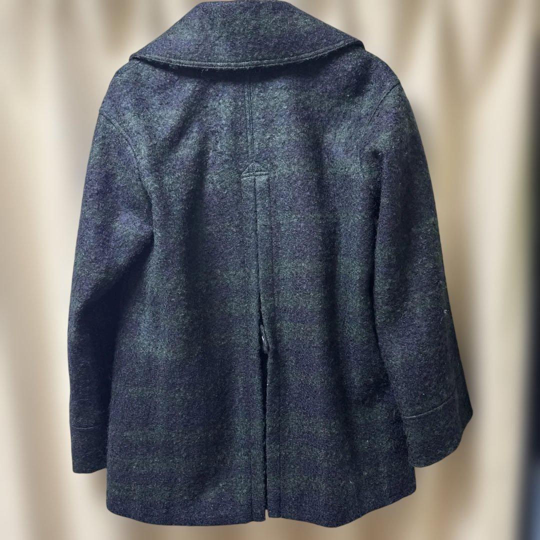 BURBERRY ウール混合 ダブルブレスト ピーコート サイズ38