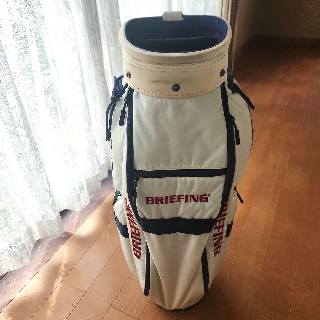 希少完売✦BRIEFING ✦ ゴルフバッグ ✦ホワイト/ネイビー✦ CR-6
