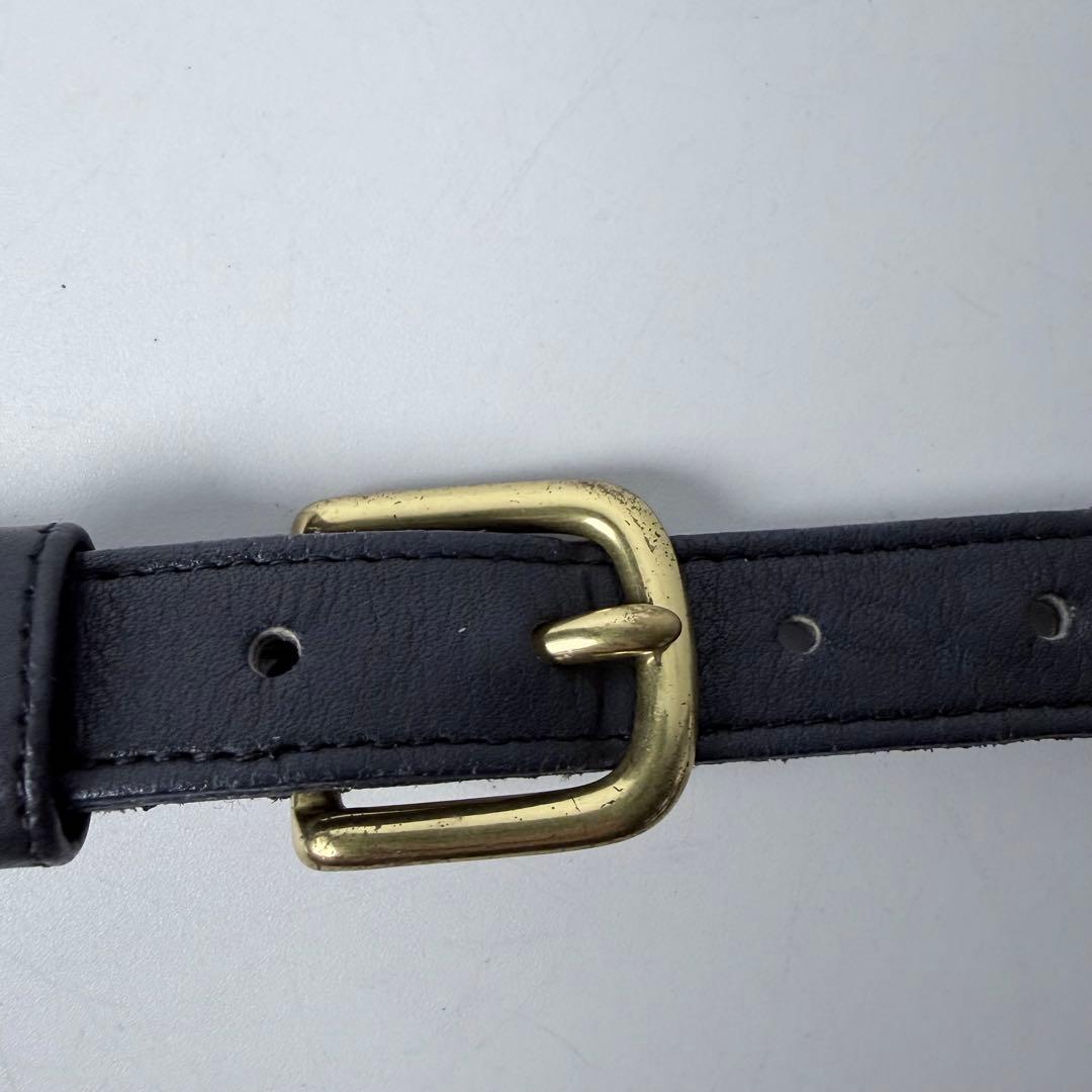 オールドコーチUSA製332 ショルダーバックグラブタンレザー紺