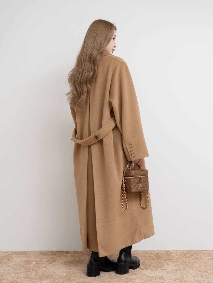 完売品　Darichダーリッチ　ダブルロングチェスターコート　キャメル