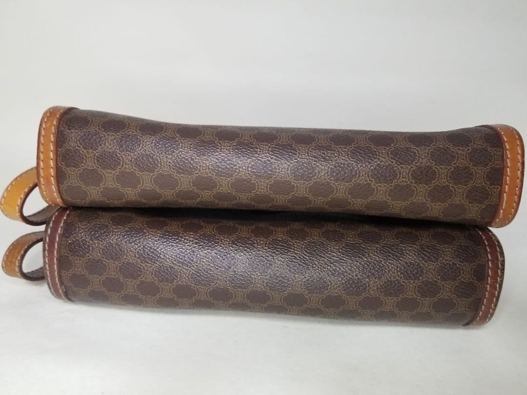 セリーヌ 3クラッチバッグ、セリーヌ マカダム 2ハンドポーチブラウン、ブラック