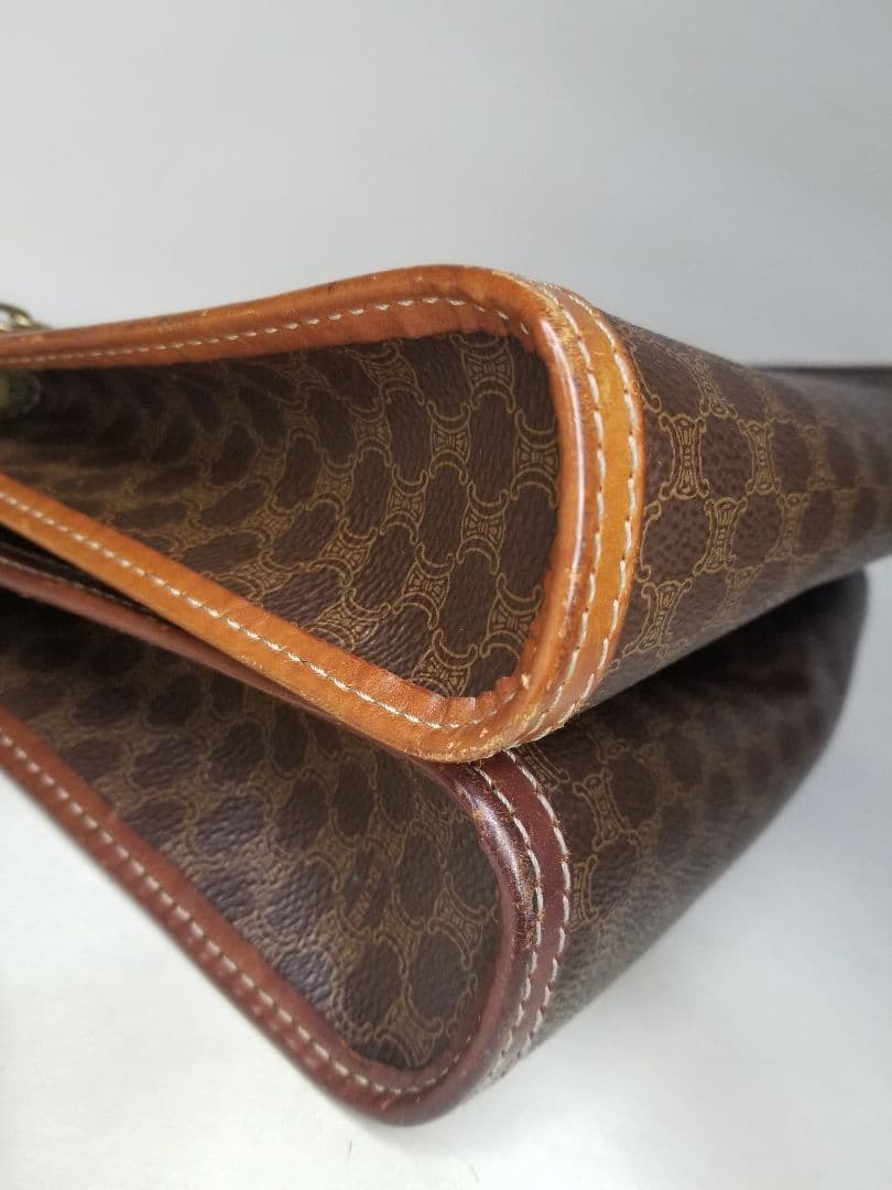 セリーヌ 3クラッチバッグ、セリーヌ マカダム 2ハンドポーチブラウン、ブラック