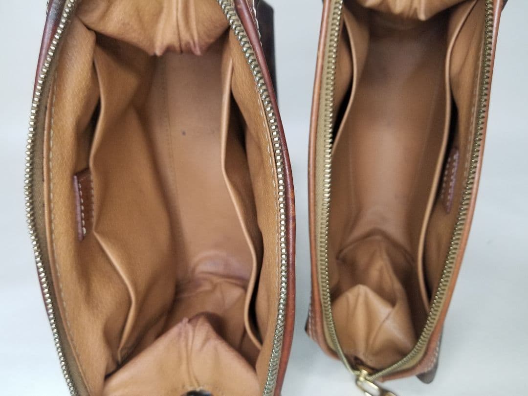 セリーヌ 3クラッチバッグ、セリーヌ マカダム 2ハンドポーチブラウン、ブラック